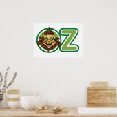 tovenaar van Oz, leeuw in de letter O Poster (Keuken)