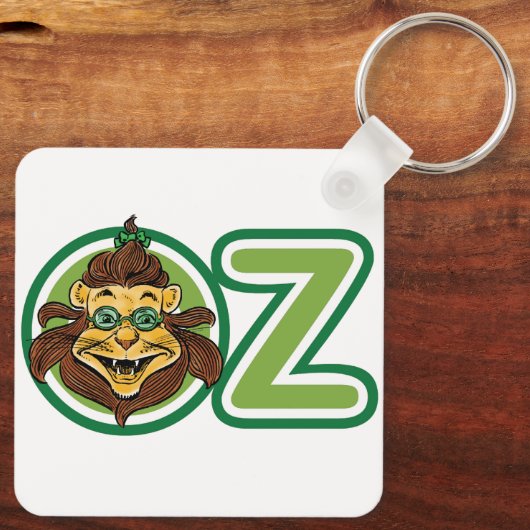  tovenaar van Oz, leeuw in de letter O Sleutelhanger (Achterkant)