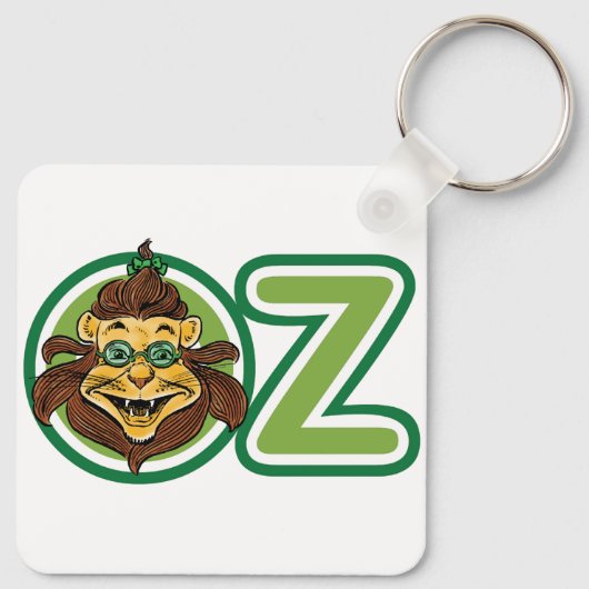  tovenaar van Oz, leeuw in de letter O Sleutelhanger (Achterkant)