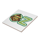  tovenaar van Oz, leeuw in de letter O Tegeltje (Zijkant)
