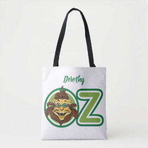 tovenaar van Oz, leeuw in de letter O Tote Bag