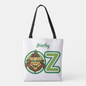 tovenaar van Oz, leeuw in de letter O Tote Bag (Achterkant)