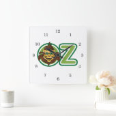  tovenaar van Oz, leeuw in de letter O Vierkante Klok (Huis)