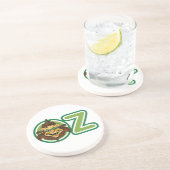  tovenaar van Oz, leeuw in de letter O Zandsteen Onderzetter (Zijkant)