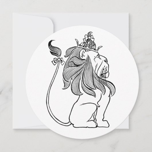  tovenaar van Oz Lion, Kindergeboortedag Kaart (Voorkant)