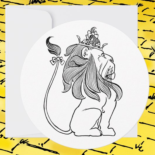  tovenaar van Oz Lion, Kindergeboortedag Kaart