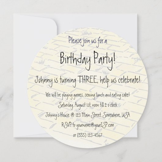  tovenaar van Oz Lion, Kindergeboortedag Kaart (Achterkant)