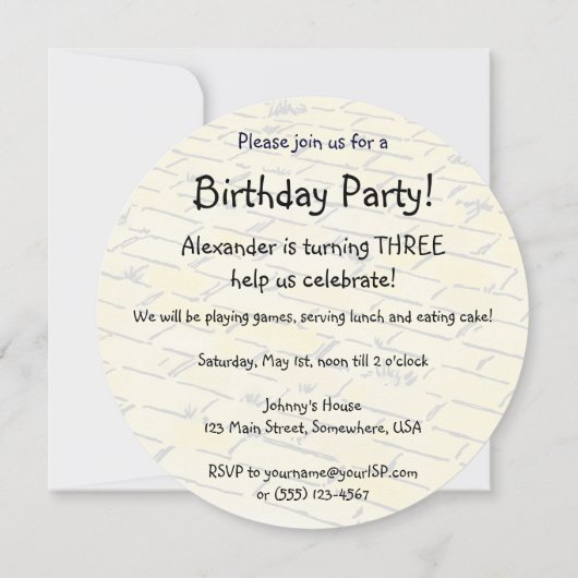  tovenaar van Oz Lion, Kindergeboortedag Kaart (Achterkant)