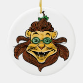  Tovenaar van Oz, Lon die Groene Glasbril draagt Keramisch Ornament (Achterkant)