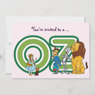 Tovenaar van Oz Meisje Verjaardagsfeest Uitnodigin Kaart