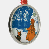 Tovenaar van Oz Metalen Ornament (Rechts)