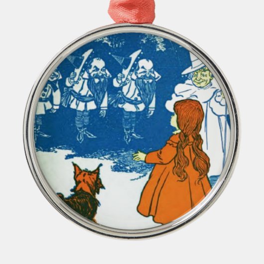 Tovenaar van Oz Metalen Ornament (Voorkant)