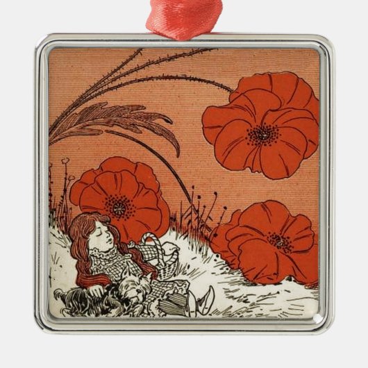 Tovenaar van Oz Metalen Ornament (Voorkant)