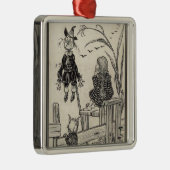 Tovenaar van Oz Metalen Ornament (Rechts)