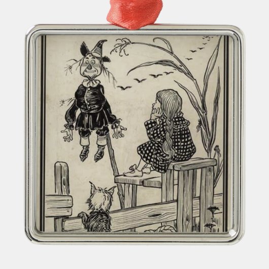 Tovenaar van Oz Metalen Ornament (Voorkant)