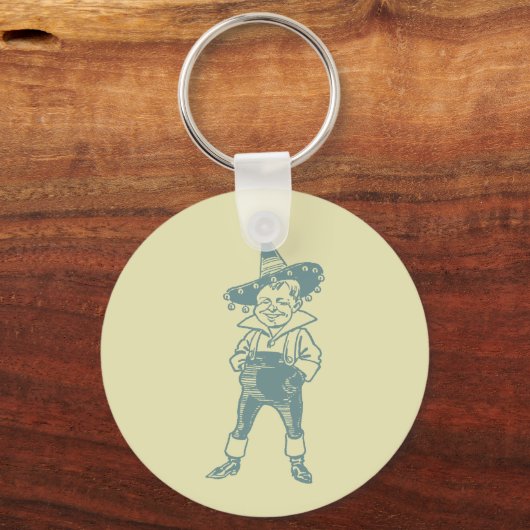 Tovenaar van Oz Munchkin Sleutelhanger (Voorkant)