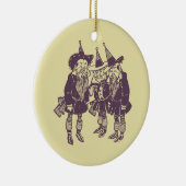 Tovenaar van Oz Munchkins Keramisch Ornament (Rechts)