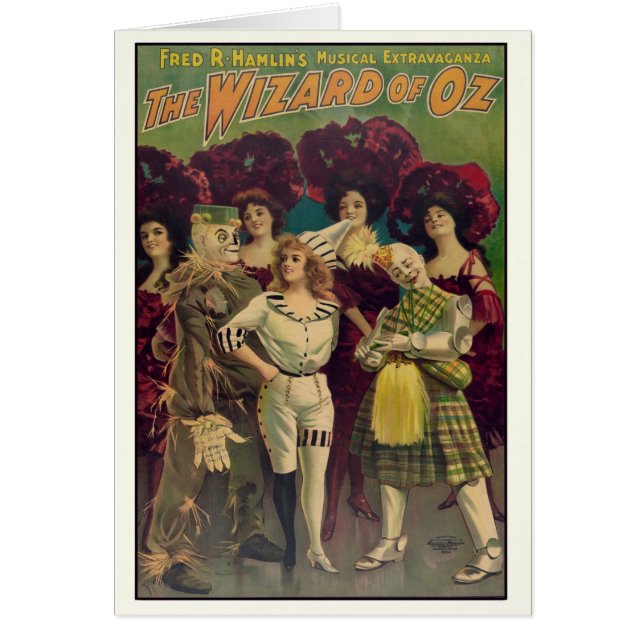 Tovenaar van Oz Musical Vintage Poster 1903 (Voorkant)