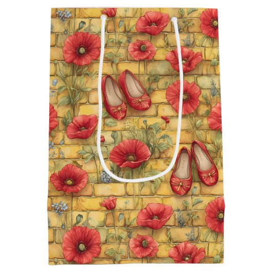 Tovenaar van Oz Poppies & Slippers Medium Cadeauzakje (Achterkant)