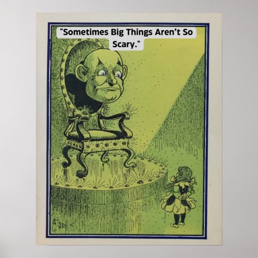 Tovenaar van Oz poster met Dorothy en Oz (Voorkant)