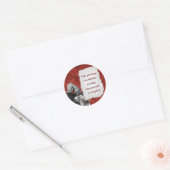Tovenaar van Oz Quotes Campbell Red Gold Ronde Sticker (Envelop)