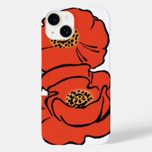 tovenaar van Oz Red Poppies in Bloom Spring Case-Mate iPhone 14 Hoesje