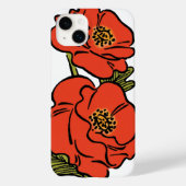  tovenaar van Oz Red Poppies in Bloom Spring Case-Mate iPhone Case (Achterkant)