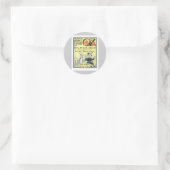 Tovenaar van Oz Ronde Sticker (Tas)