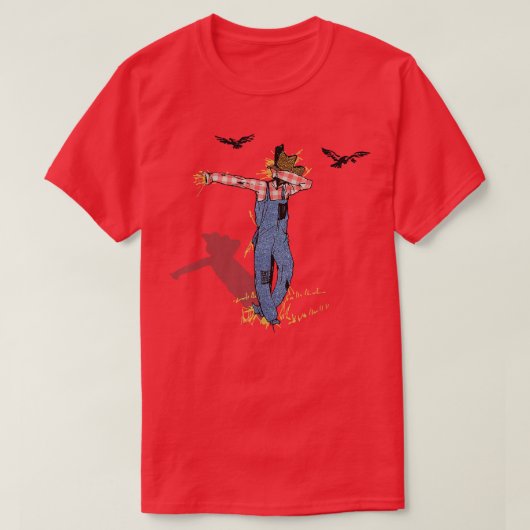 Tovenaar van Oz Scarecrow Dabbing Scarecrow Hallow T-shirt (Design voorkant)
