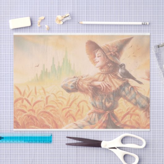 Tovenaar van Oz - Scarecrow Decoupage Paper Tissuepapier (Craft)
