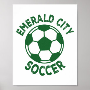 Tovenaar van Oz Smaragd Stad Voetbal Voetbal Kostu Poster