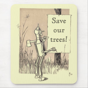 Tovenaar van Oz sparen Onze Bomen Muismat