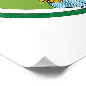 Tovenaar van Oz-tekens en tekstletters uit het ver Poster (Hoek)
