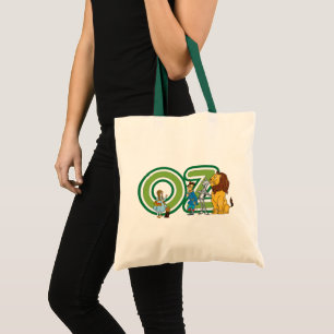 Tovenaar van Oz-tekens en tekstletters uit het ver Tote Bag