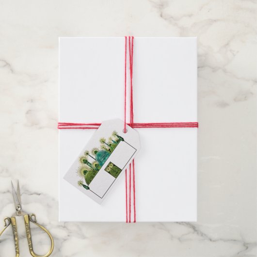  Tovenaar van Oz, The Emerald City Cadeaulabel (Met Touw)