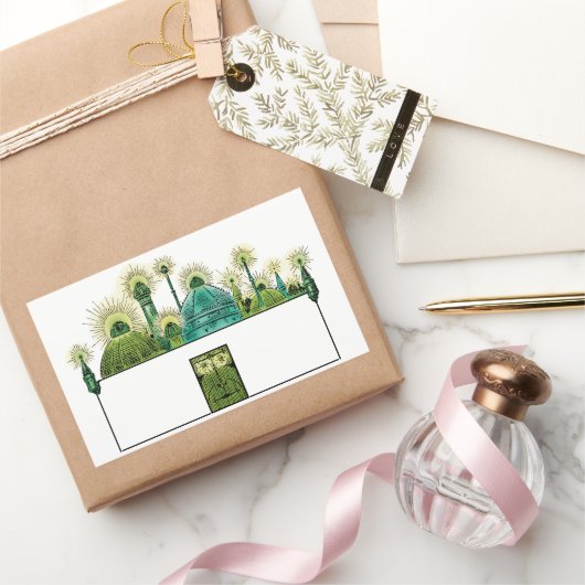 Tovenaar van Oz, The Emerald City Rechthoekige Sticker (Geschenken)