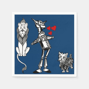 Tovenaar van Oz, Tin Man, Toto, laffe leeuw Servetten
