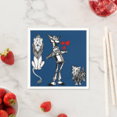 Tovenaar van Oz, Tin Man, Toto, laffe leeuwenparti Servetten (Insitu)