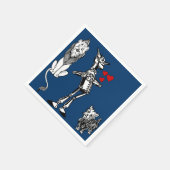 Tovenaar van Oz, Tin Man, Toto, laffe leeuwenparti Servetten (Hoek)