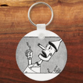 Tovenaar van Oz Tin Woodman Sleutelhanger (Voorkant)