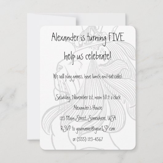 Tovenaar van Oz. Tinman en Lion Birthday Kaart (Achterkant)