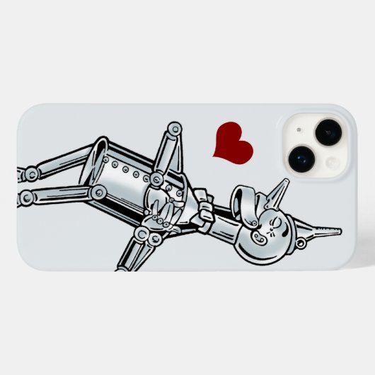 Tovenaar van Oz, Tinman Happy Smile heeft hart Case-Mate iPhone Case (Achterkant (horizontaal))