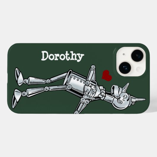 Tovenaar van Oz, Tinman Happy Smile heeft hart Case-Mate iPhone Case (Achterkant (horizontaal))