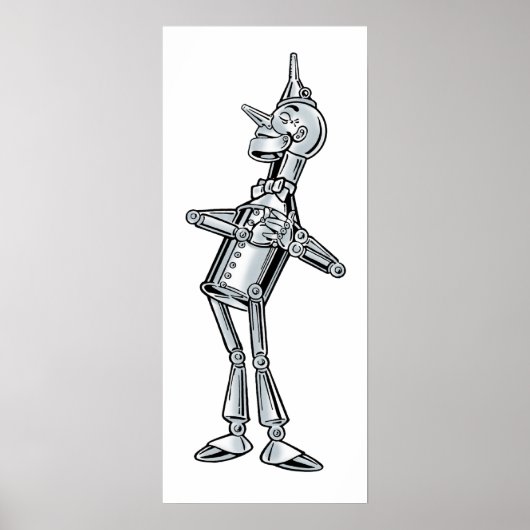  Tovenaar van Oz, Tinman Happy Smile heeft hart Poster (Voorkant)