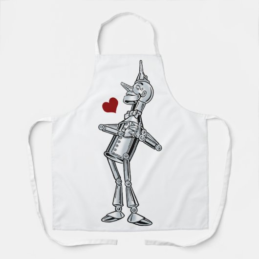  Tovenaar van Oz, Tinman Happy Smile heeft hart Schort (Voorkant)