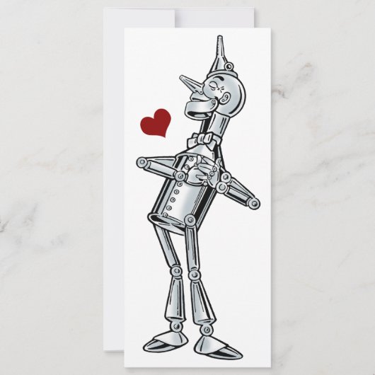 Tovenaar van Oz, Tinman Hart Verjaardagsfeest Kaart (Voorkant)