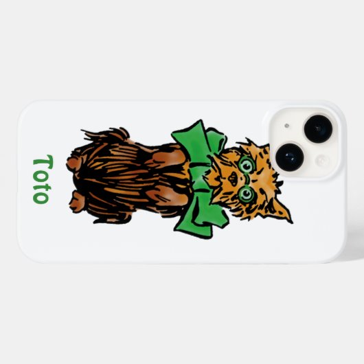 Tovenaar van Oz Toto Dog met Groene Bow Case-Mate iPhone Case (Achterkant (horizontaal))