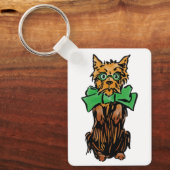 Tovenaar van Oz Toto Dog met Groene Bow Sleutelhanger (Voorkant)
