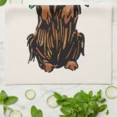  Tovenaar van Oz Toto Dog met Groene Bow Theedoek (Gevouwen)