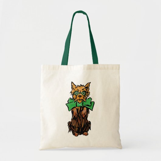  Tovenaar van Oz Toto Dog met Groene Bow Tote Bag (Voorkant)